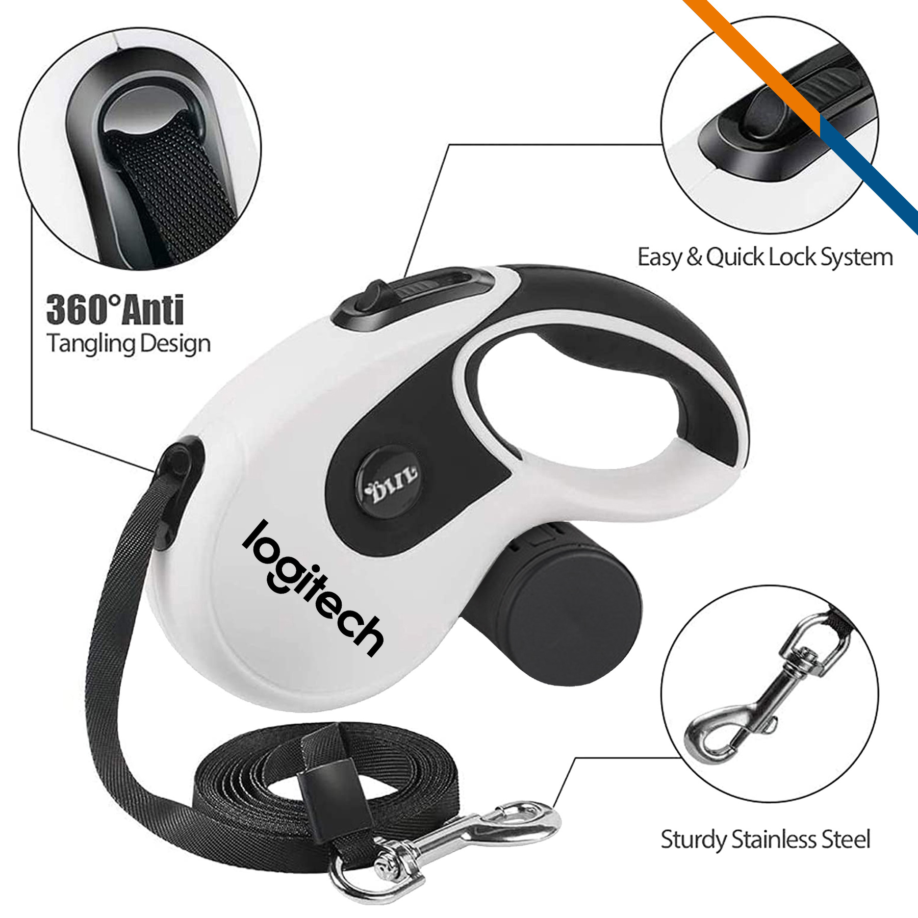 Docam Retractable Dog Leash 11