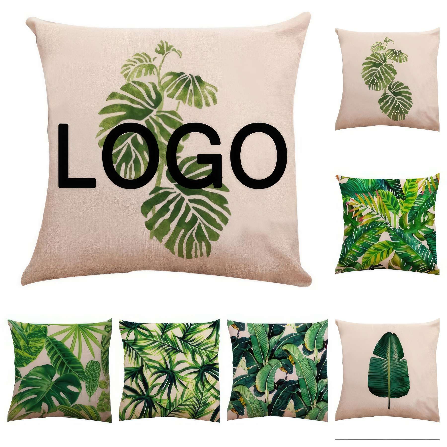 Custom Plant Pattern Pillowcases & Home Sofa Decoration 2