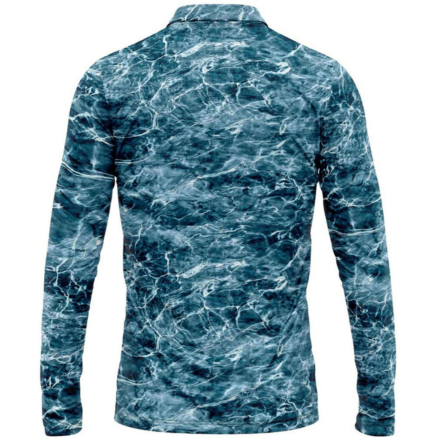 Mossy Oak® Men's 4.4 oz. Polyester Interlock Long Sleeve Polo Shirt, UPF 50+ 2