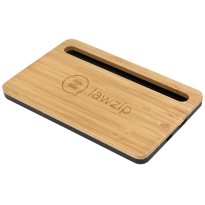 5W Bamboo Desktop Wireless Charger 9