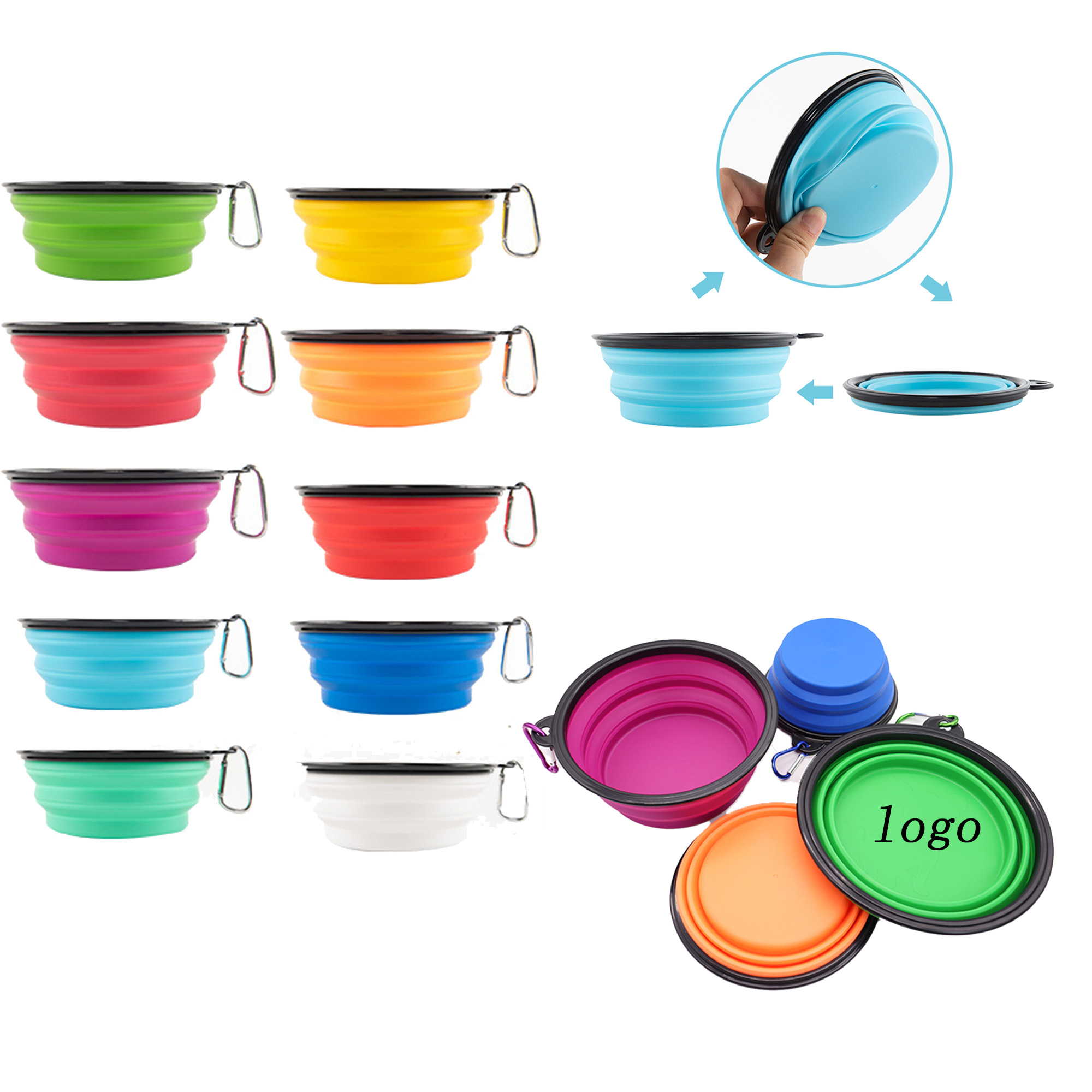 12oz Portable And Foldable TPE Dog Bowl 3