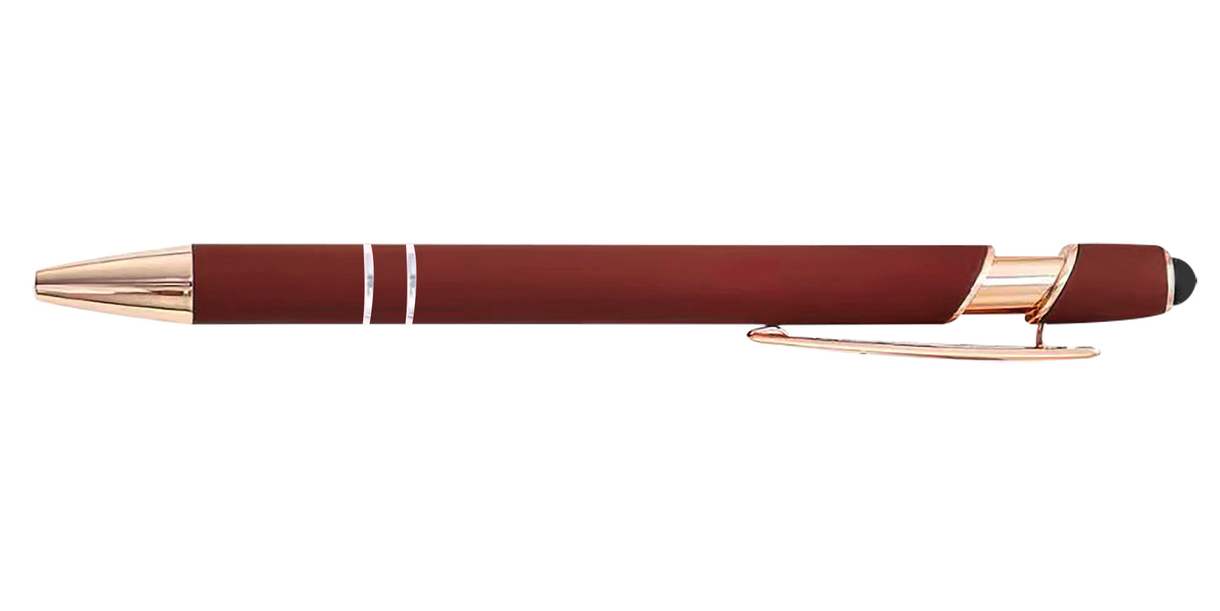 Rose Gold Soft-Touch Aluminum Pen w/ Stylus 1