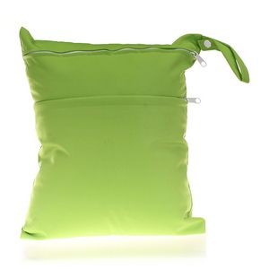 Wet Dry Bags with Two Zippered Pockets for Baby Diapers 12