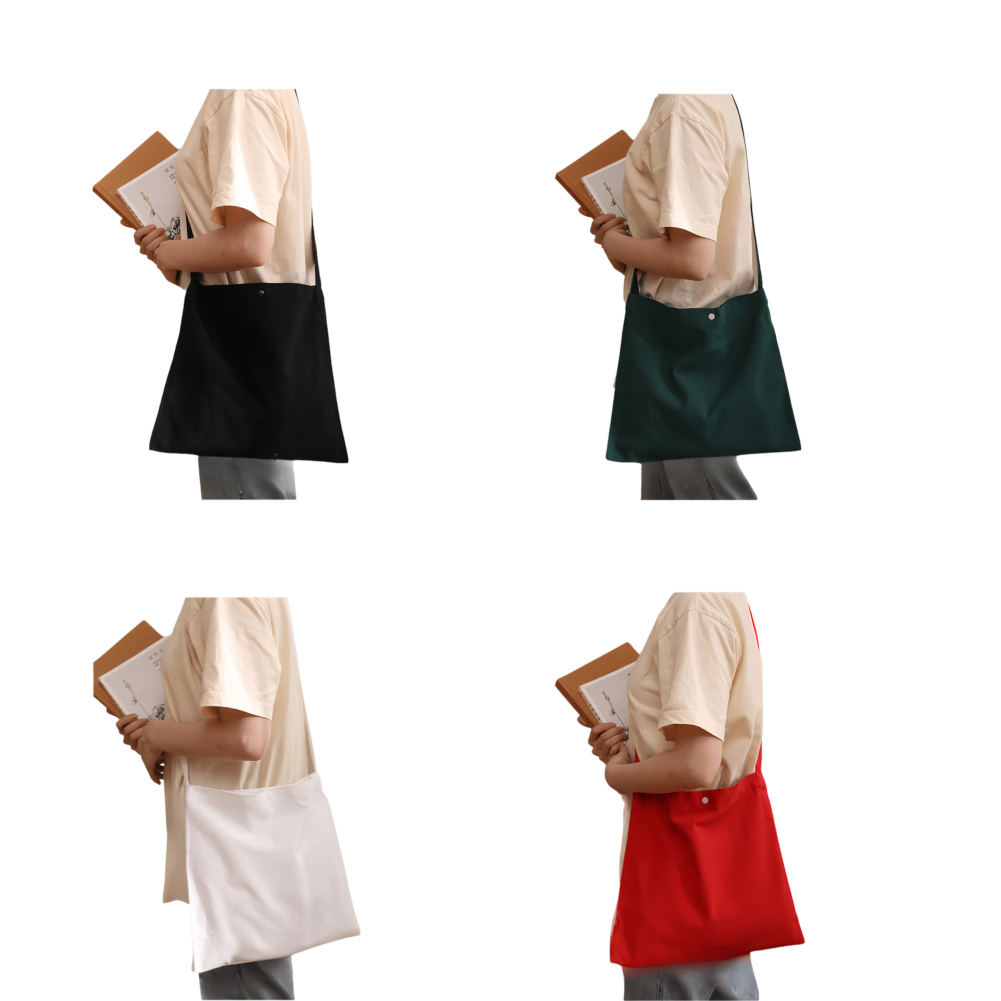 Customizable Shopping Eco-friendly Canvas Bag, custom tote bag with logo imprint 4