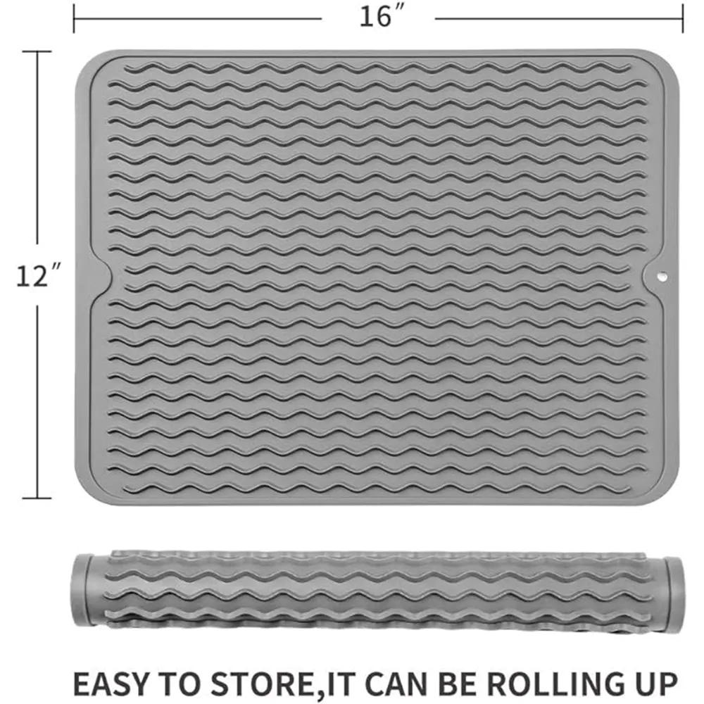 Silicone Dish Drying Mat for Multiple Usage 5