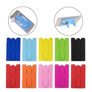 Silicone Cell Phone Wallet With Adhesive For Cards 17