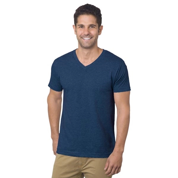 Unisex Fine Jersey V-Neck T-Shirt 4