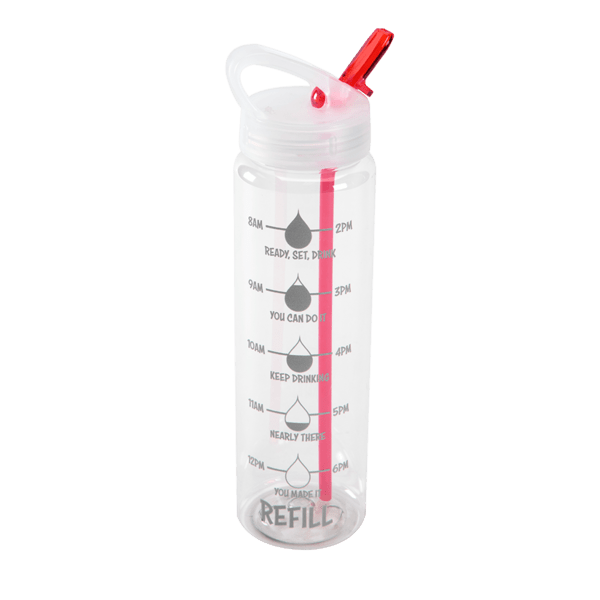 Water Bottle with Flip Up Spout & Hydration Mark  - 32 Oz. 10