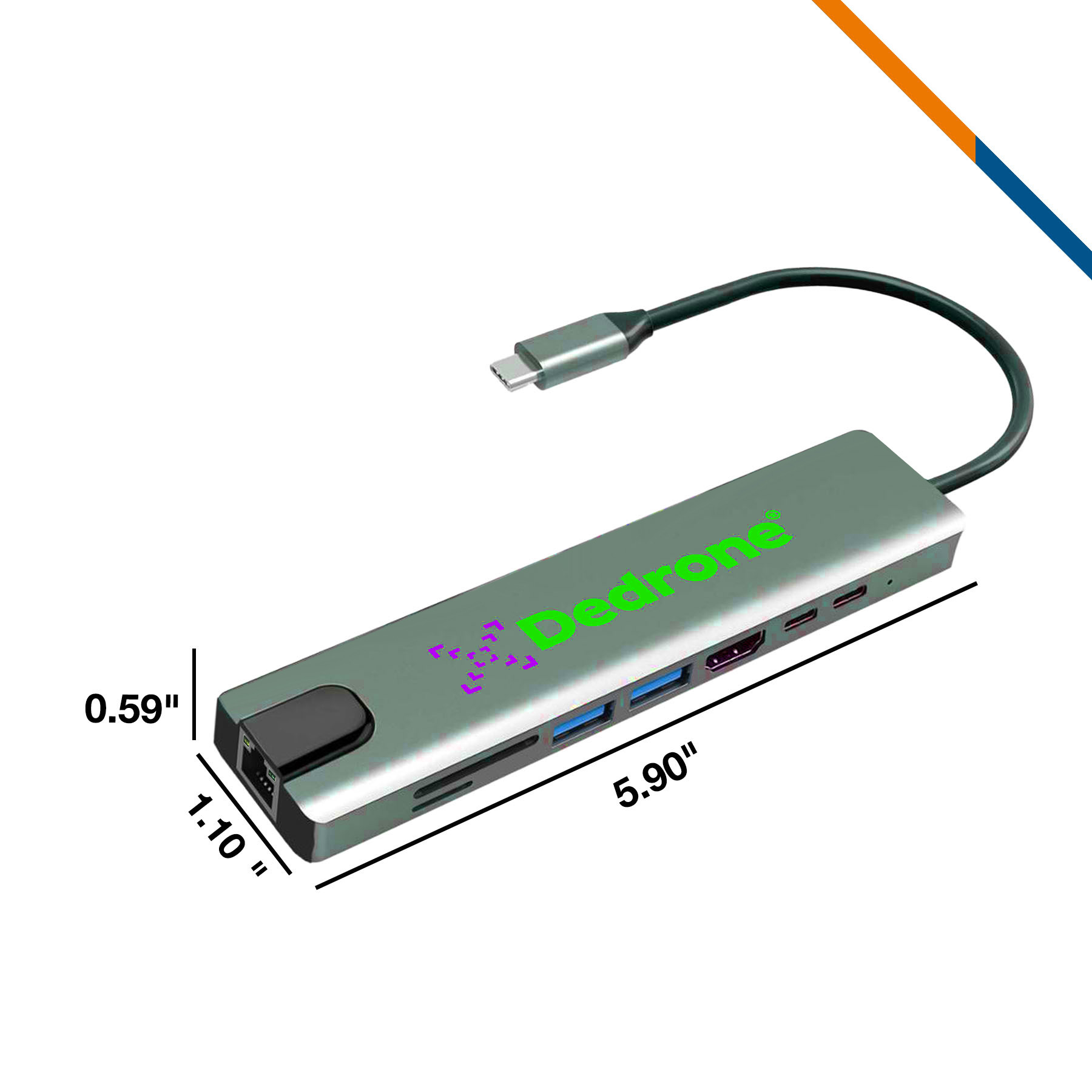 Rodo 8in1 Type-C Hub 2