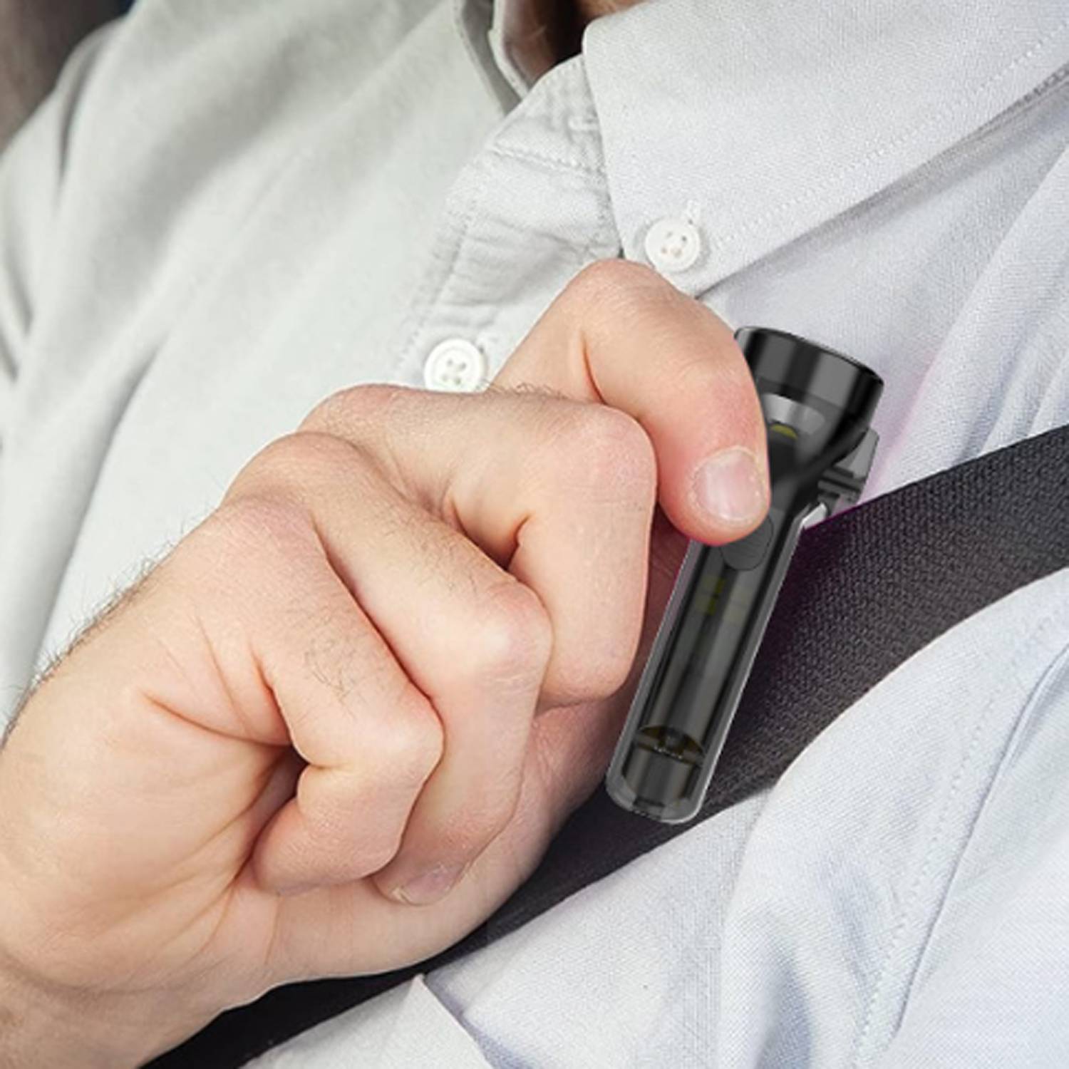 Mini Keychain Flashlight w/ Whistle 7