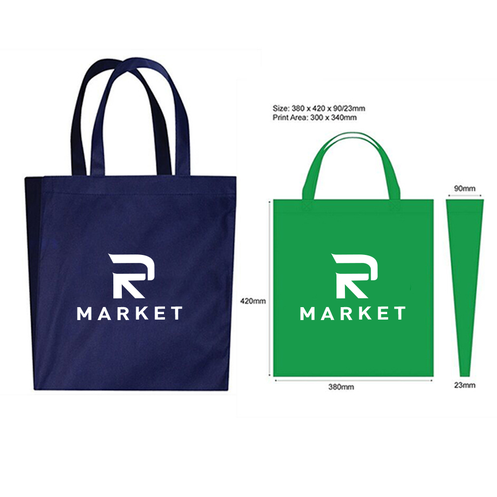Reusable Totes Bag Bulk, Non Woven Grocery Handle Bag 1