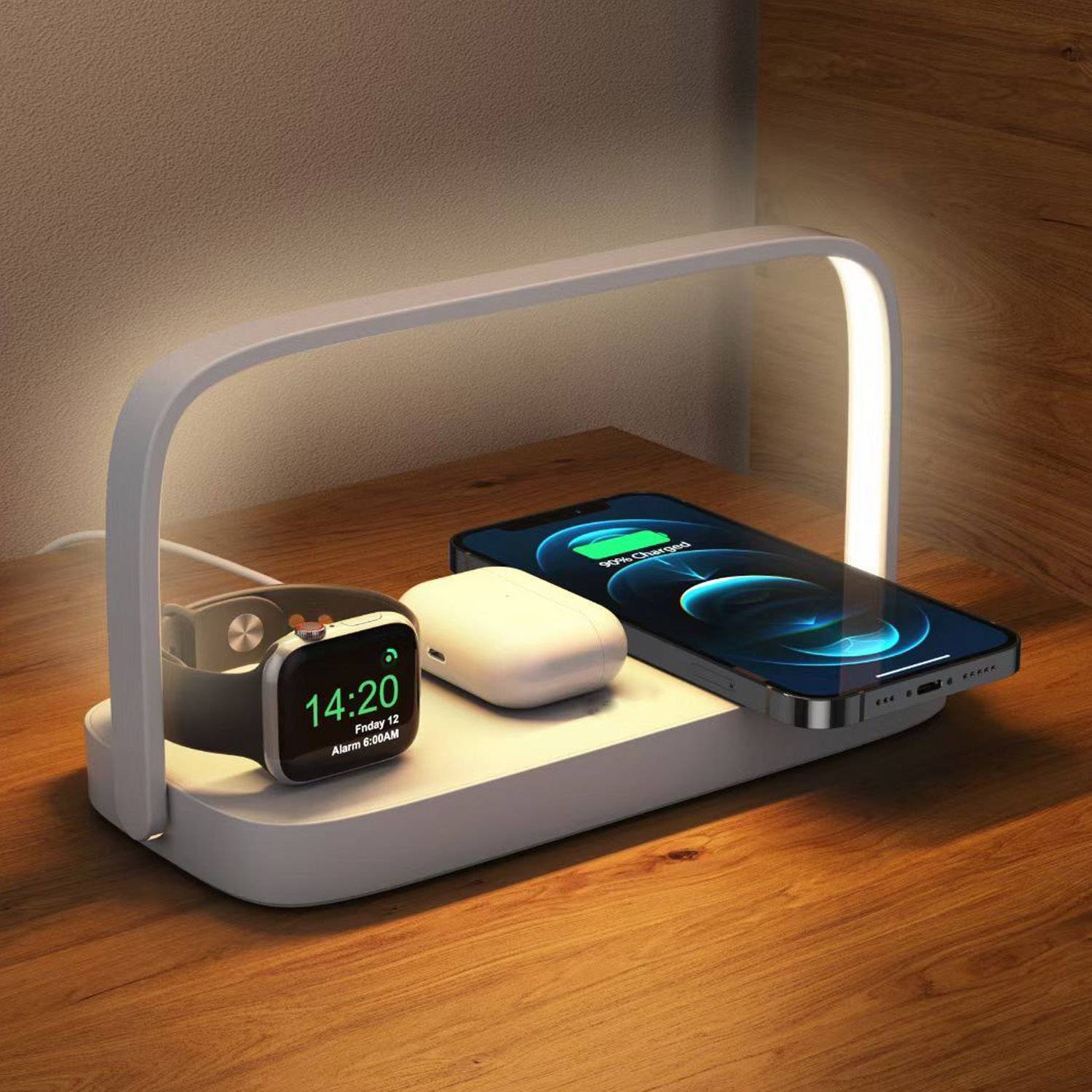 3 In 1 18W Foldable Wireless Fast Charger With Night Light 7