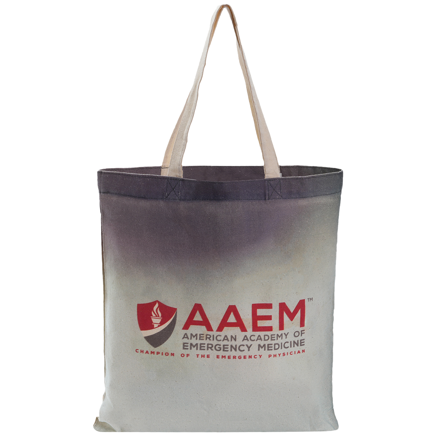 6 Oz. Natural Sublimated Convention Poly Canvas Tote Bag (15" x 16") 4