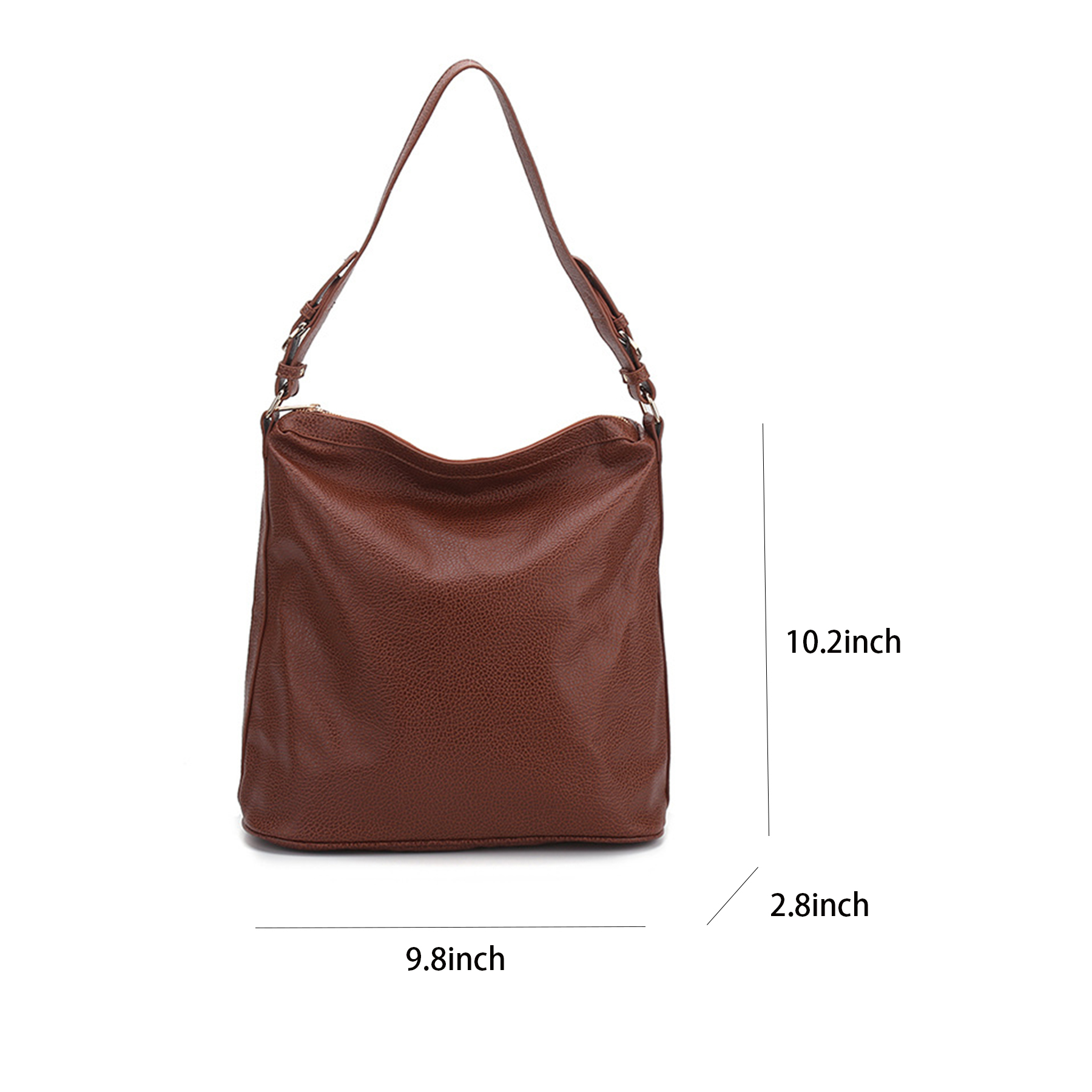 Large PU leather Tote Bag for Women, custom tote bag with logo imprint 4