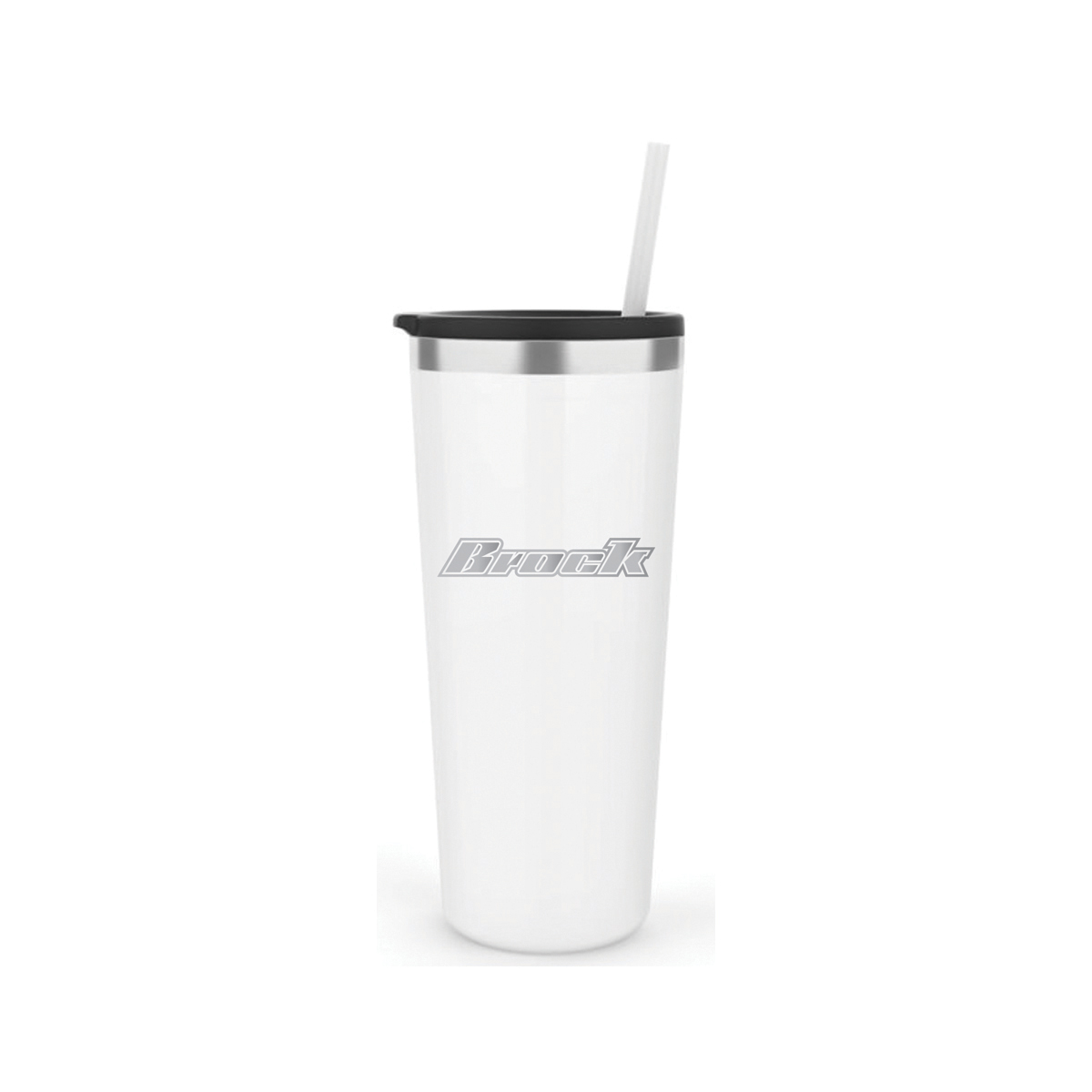 22 Oz. Maars White Roadie Tumbler w/Straw