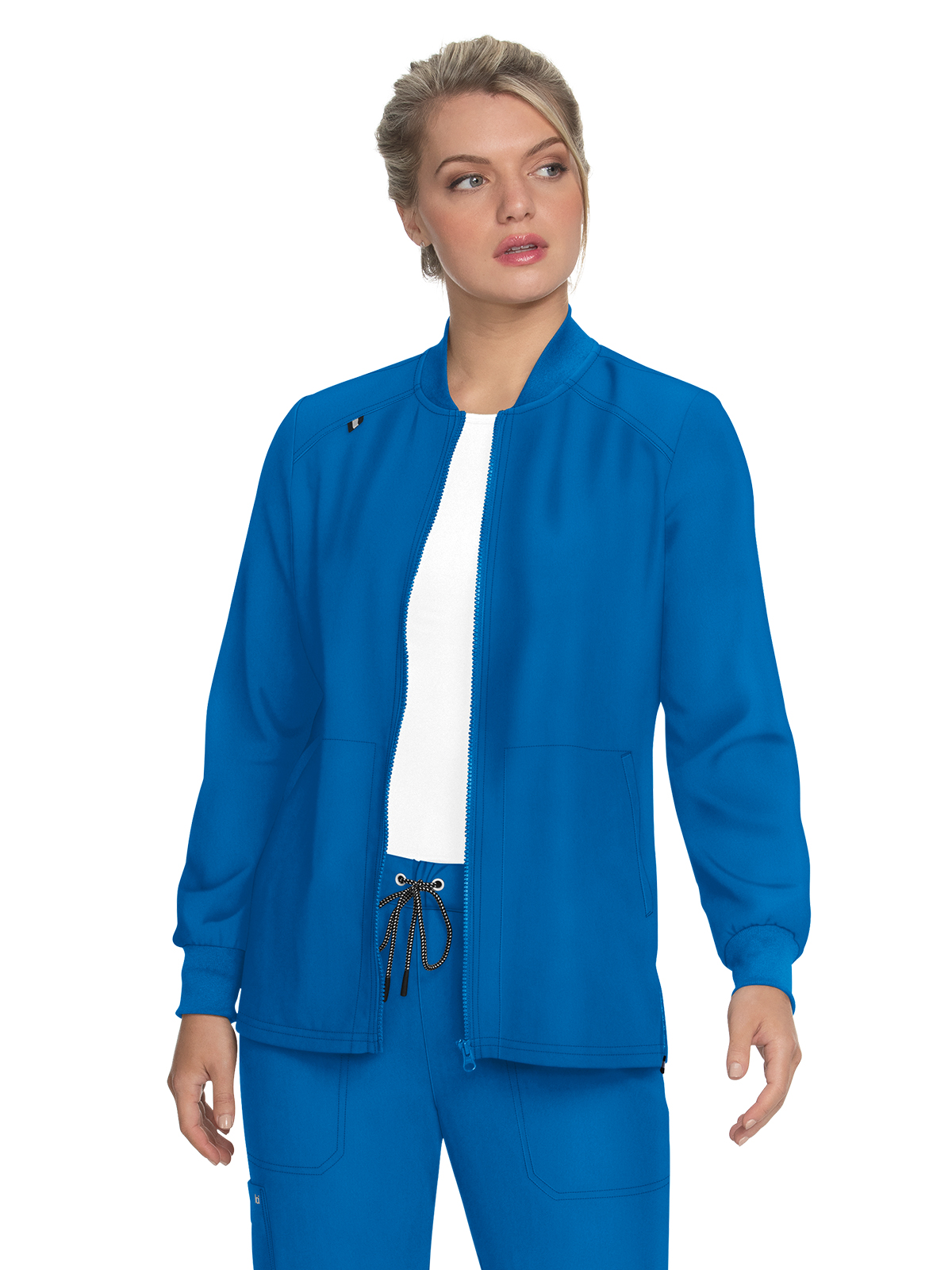 koi - Next Gen - Women's Four-Pocket Zipper Front Stretch Always in Motion Jacket 29