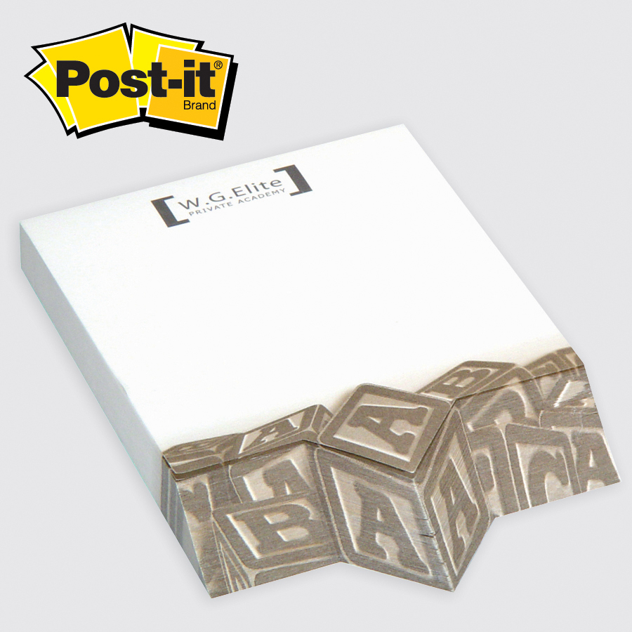 Post-it® Custom Printed Angle Note Pads — Diamond - 4 x 5-3/4   Diamond 1