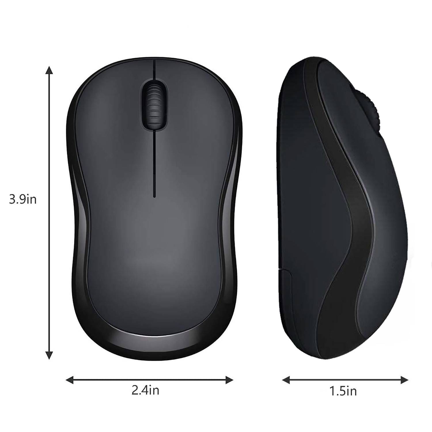 Silent Compact Wireless Plastic Mouse 8