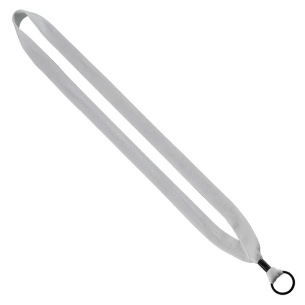 3/4" Cotton Lanyard with Metal Crimp & Split-Ring 101