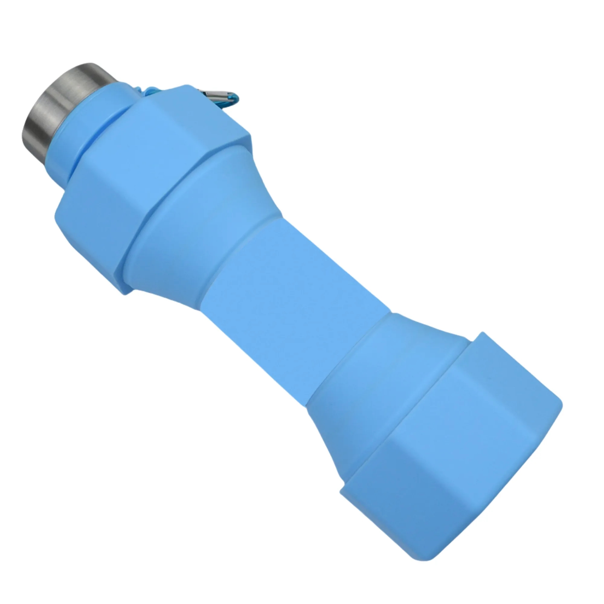 22oz Workout Dumbbell Silicone Foldable Water Bottle 5