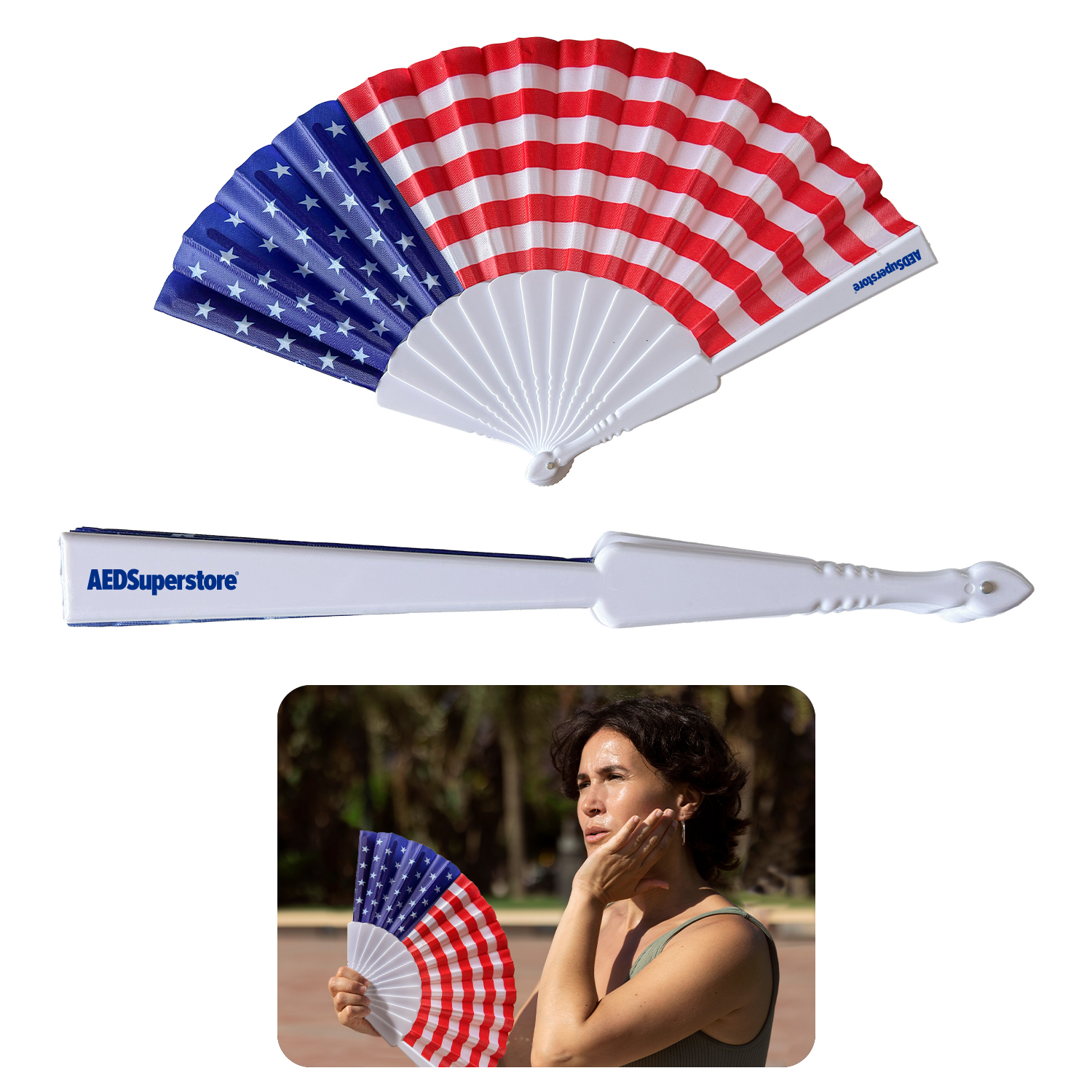Patriotic Accordion Fan 1
