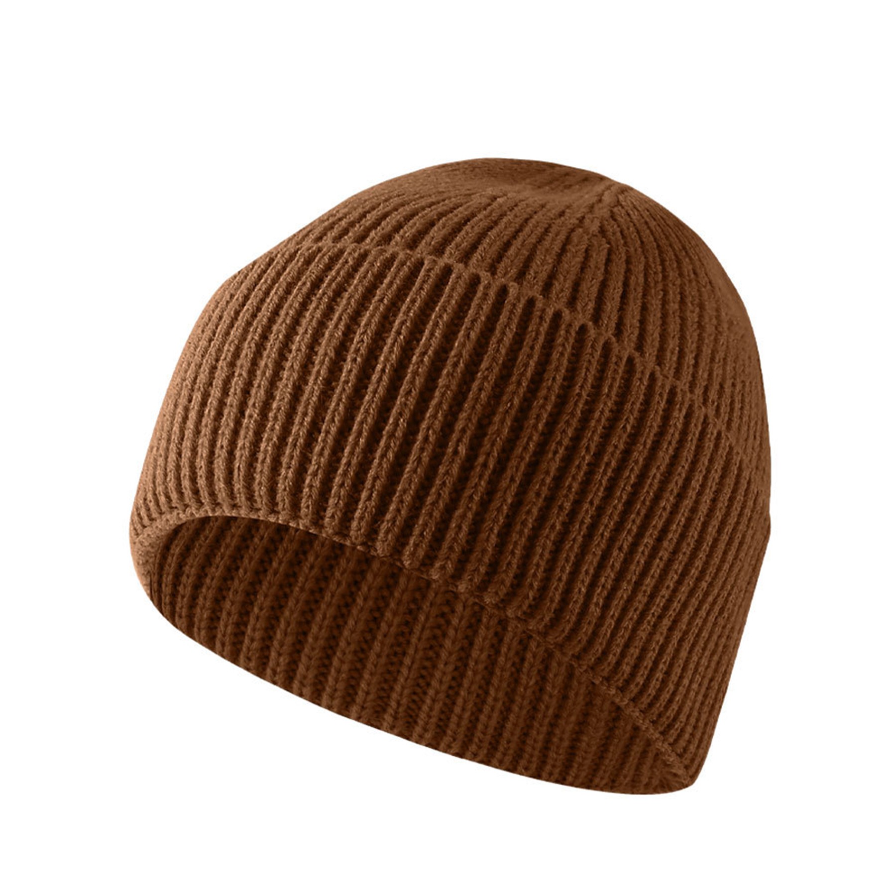 Solid Color Warm Knit Beanie Hat 9