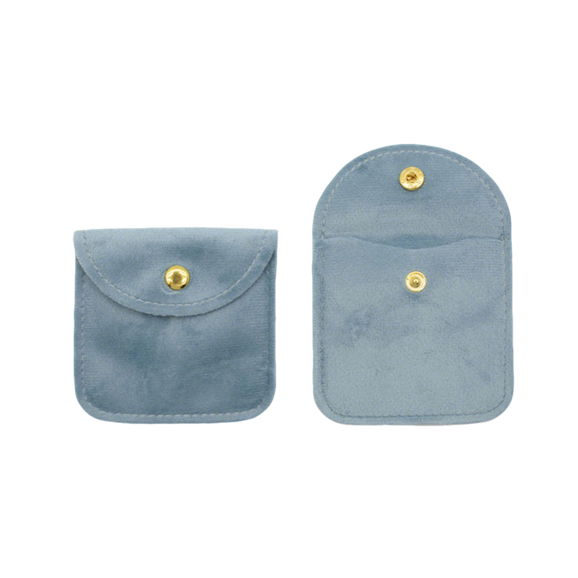 Velvet Snap Pouch For Jewelry Or Coins 3.2" x 3.2" 8