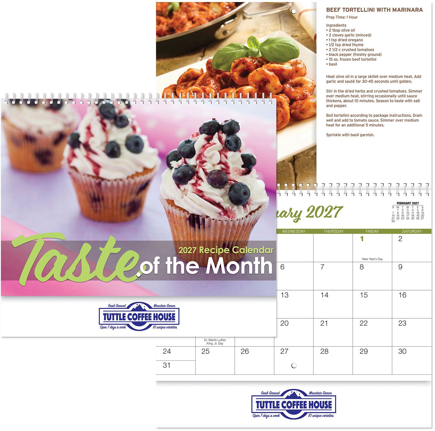 TASTE OF MONTH WALL CALENDAR SPIRAL