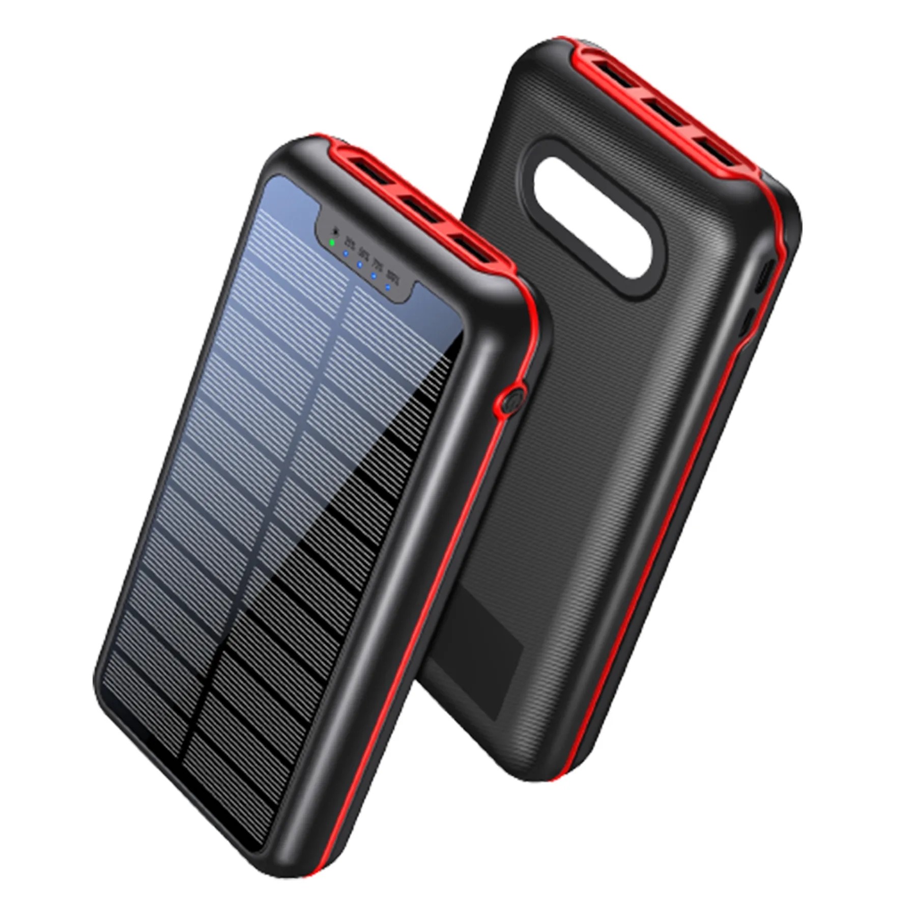 20000Mah Shatterproof Wireless Solar Power Bank Flashlight 1