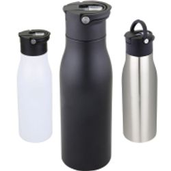 Adventurer - 18oz Double-Walled, Stainless Bottle with Pop Up Straw and Cover, custom water bottle with logo imprint 2