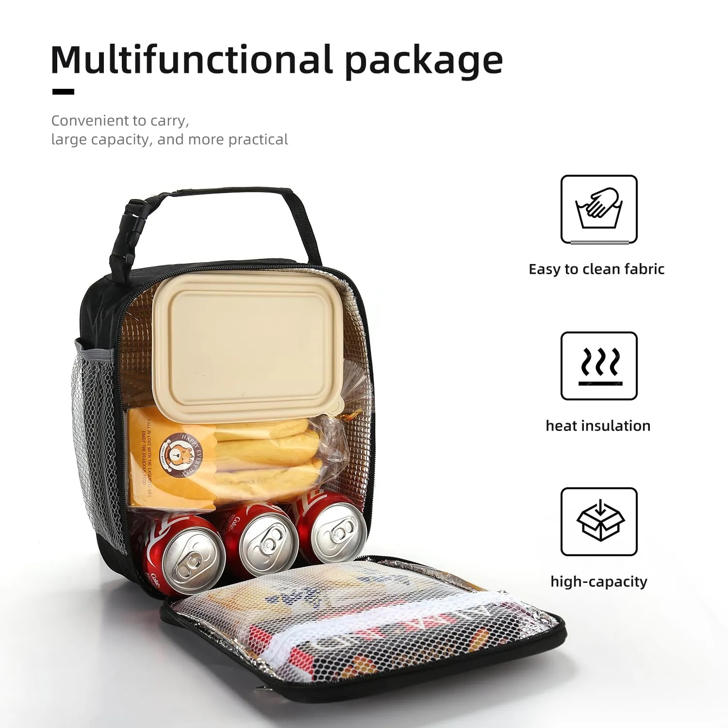 Reusable Insulated Lunch bag cooler 3