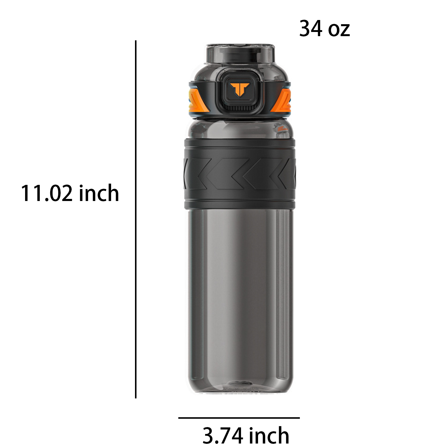 34oz Sports Water Bottles w/ Removable Straw 2