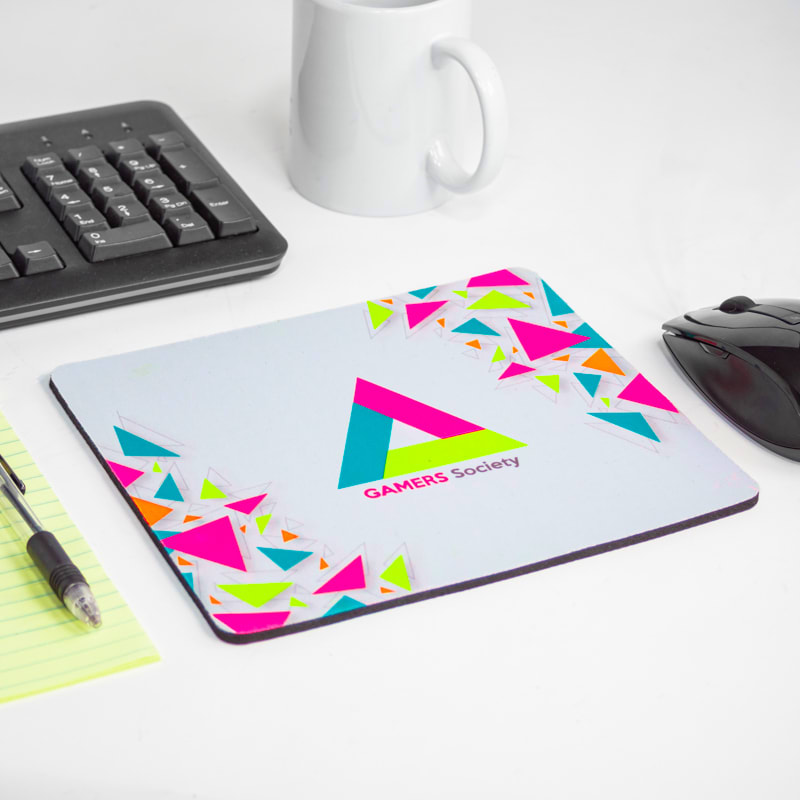 Fluorescent Neon Custom Printed Medium Mouse Pads 1