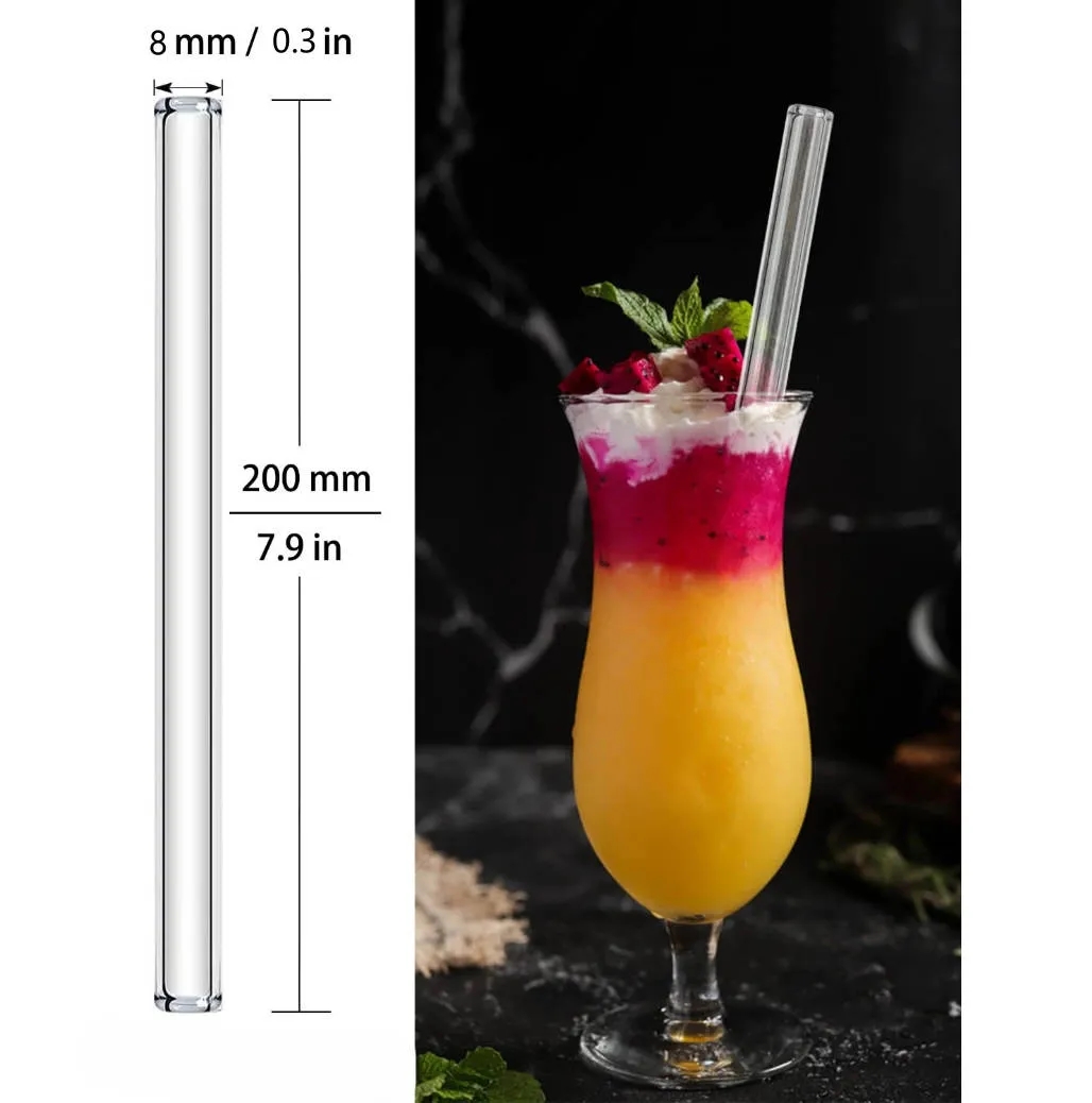 Reusable Drinking Glass Straws 6