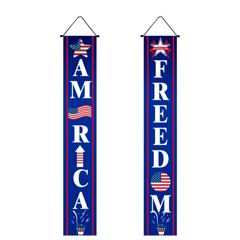 4th of July Porch Signs, Independence Day Door Banners 9