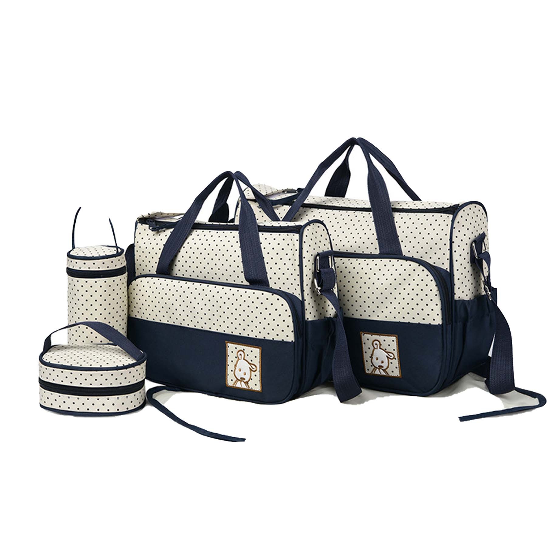 Five Piece Single Shoulder Diaper Bag Set 4
