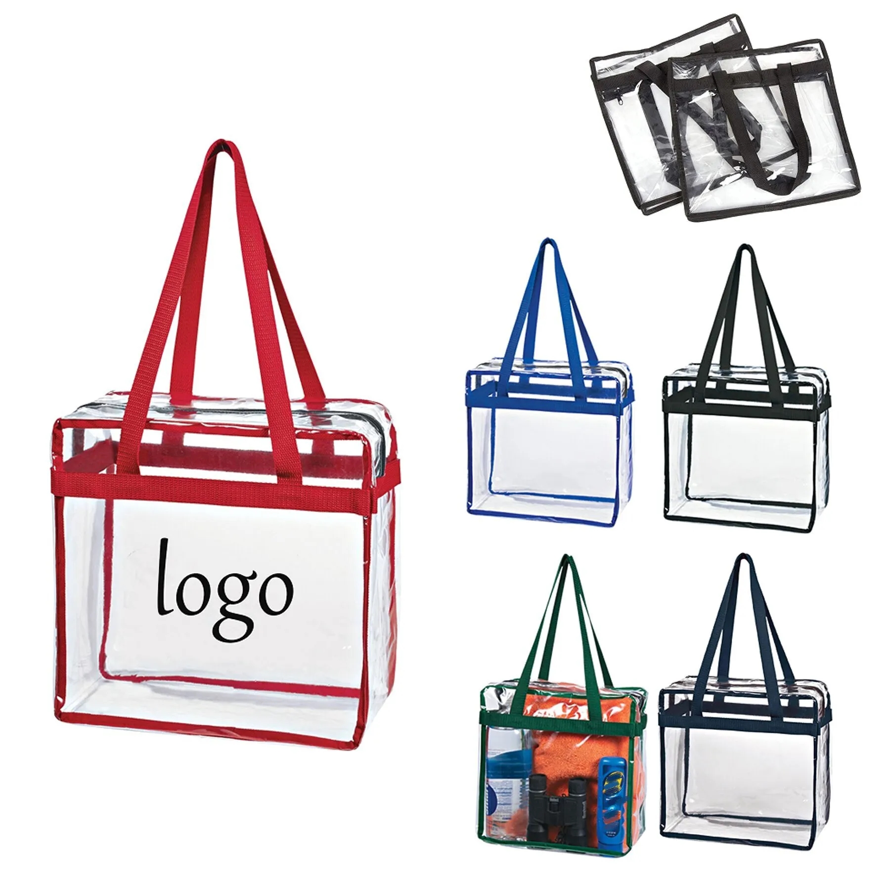 Clear Tote Bag With Zipper 13