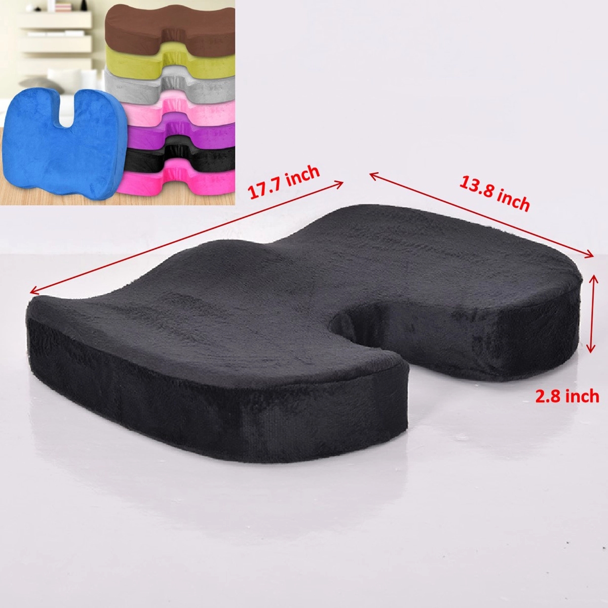 Gel Memory Foam Seat Cushion 4