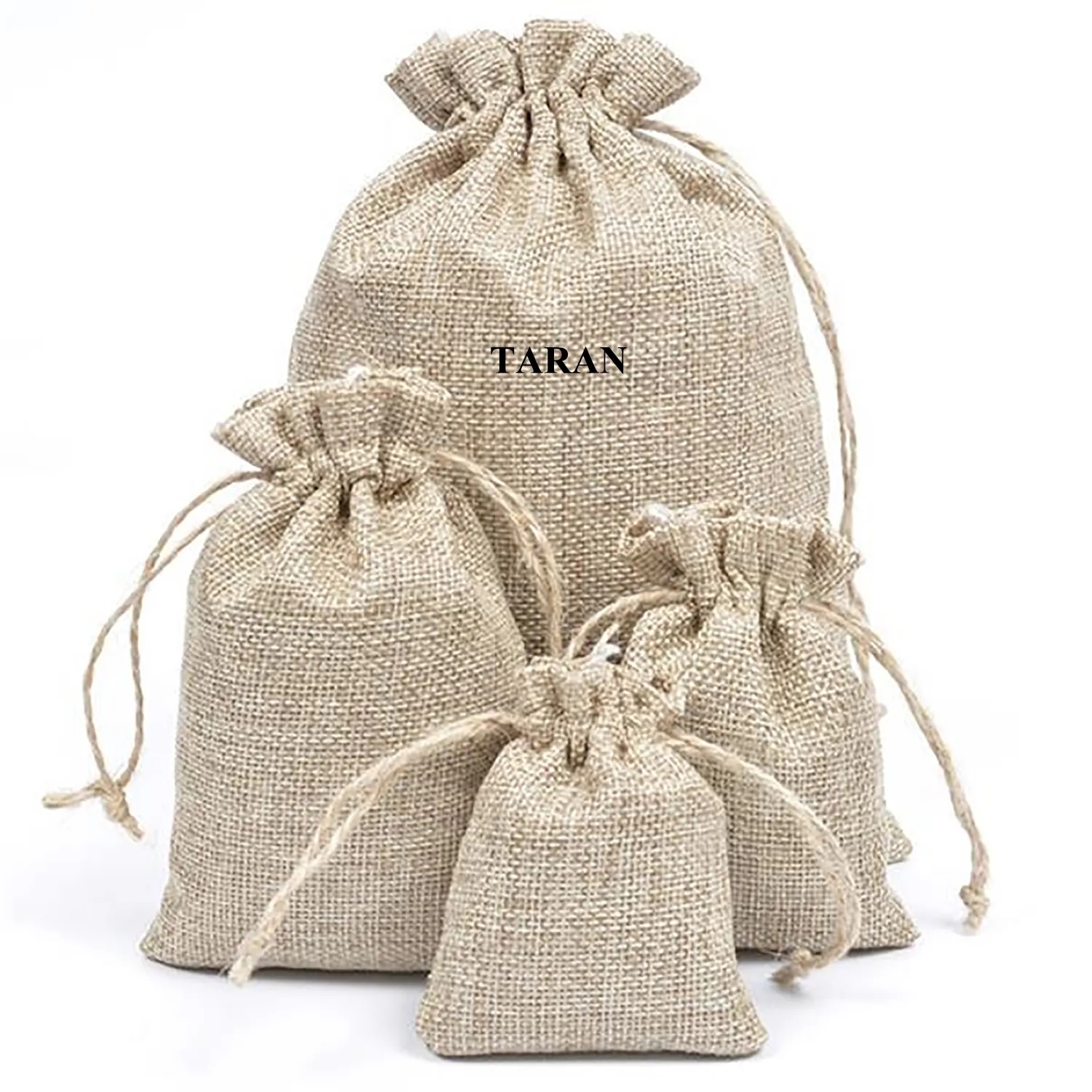 Medium Natural Burlap Pouches 2