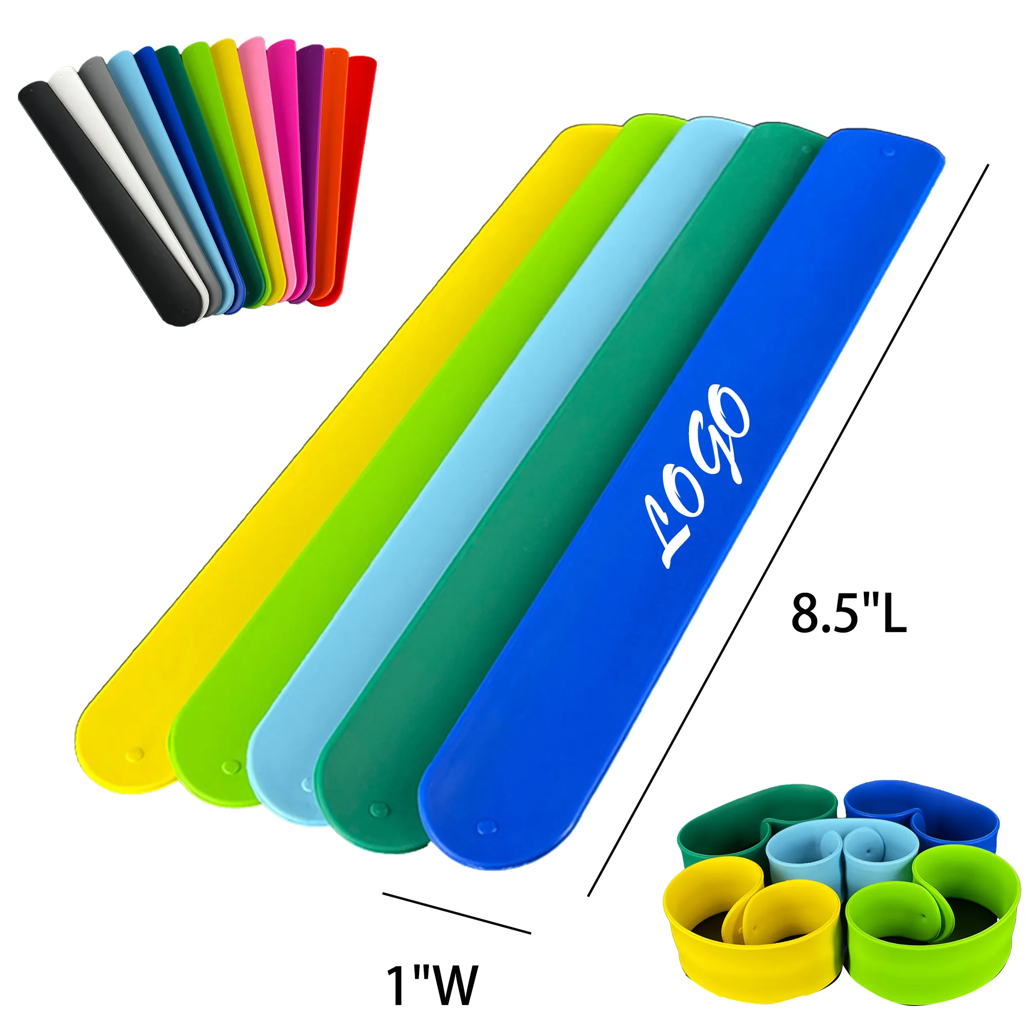 MOQ 30 Silicone Snap Ting Bracelet All Ages Paipai Circle 4