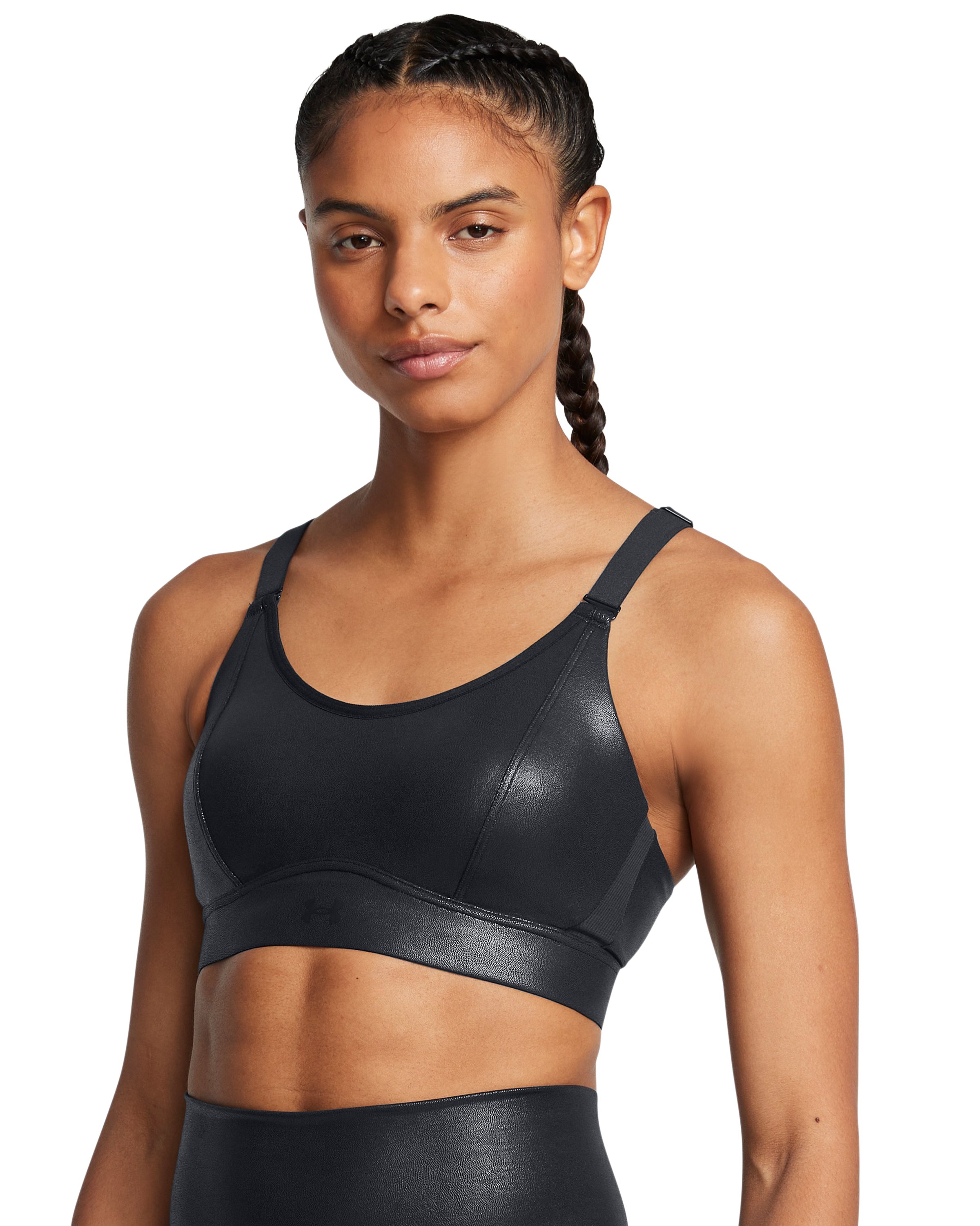 UA Infinity Mid Shine Women's Sports Bra 1