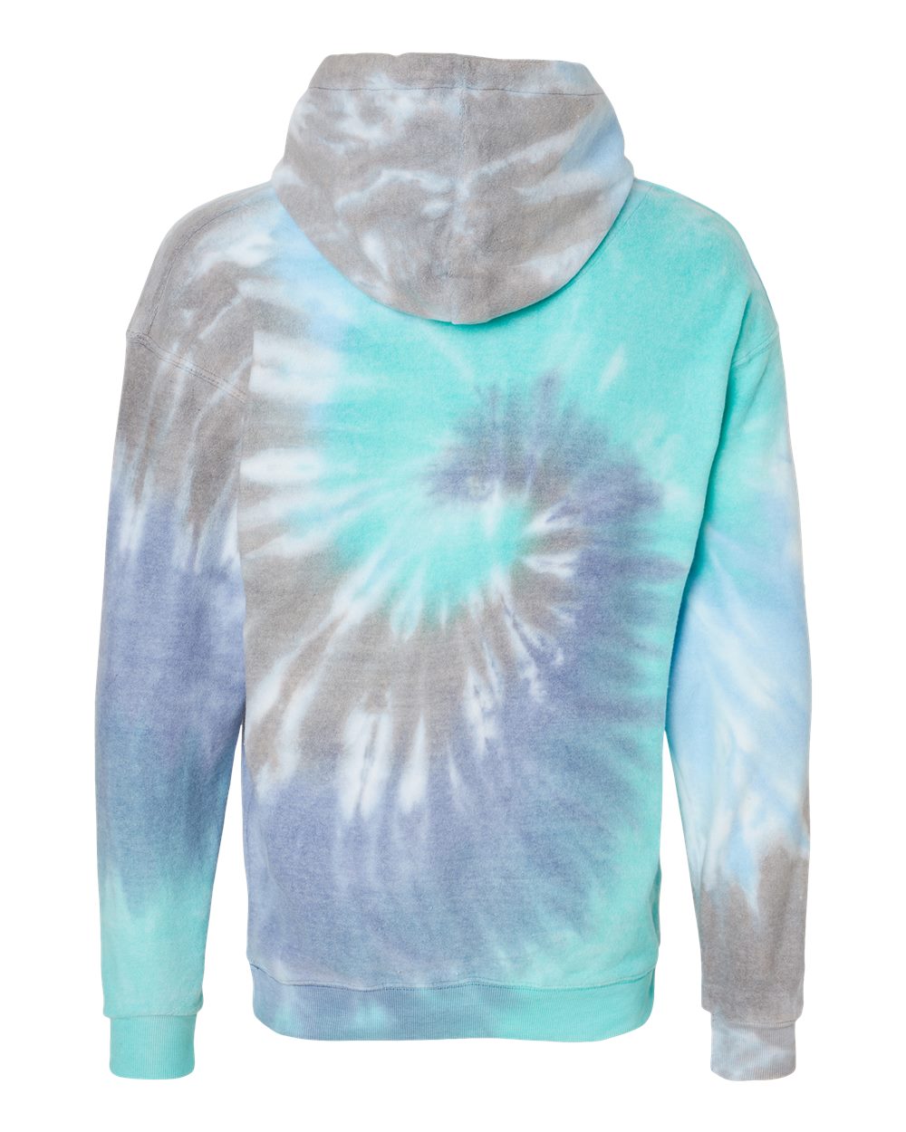 Unisex Tie-Dyed Cloud Inside-Out Fleece Hooded Sweatshirt - 8600 33