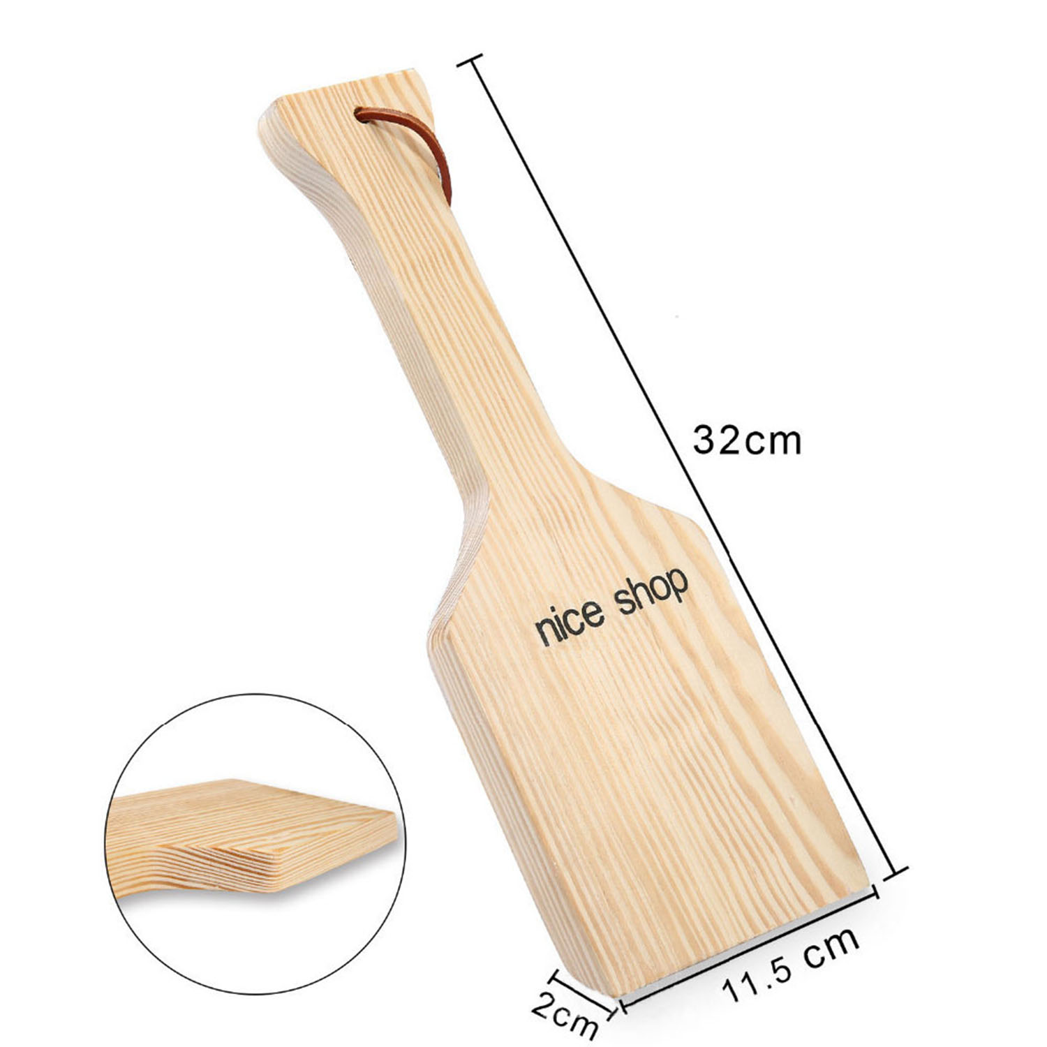 Barbecue Cleaning Wooden Shovel 1