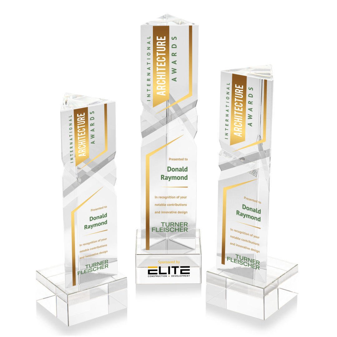 Oakham VividPrint™ Award on Hancock Base - Clear