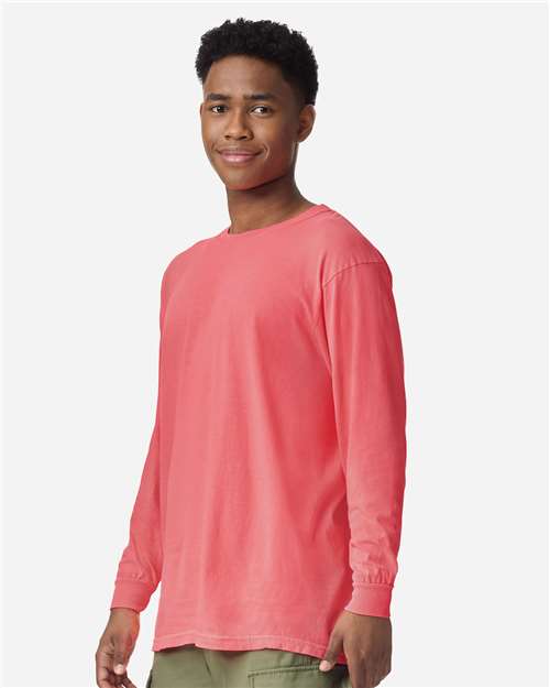 Unisex Garment-Dyed Heavyweight Long Sleeve T-Shirt - 6014 55