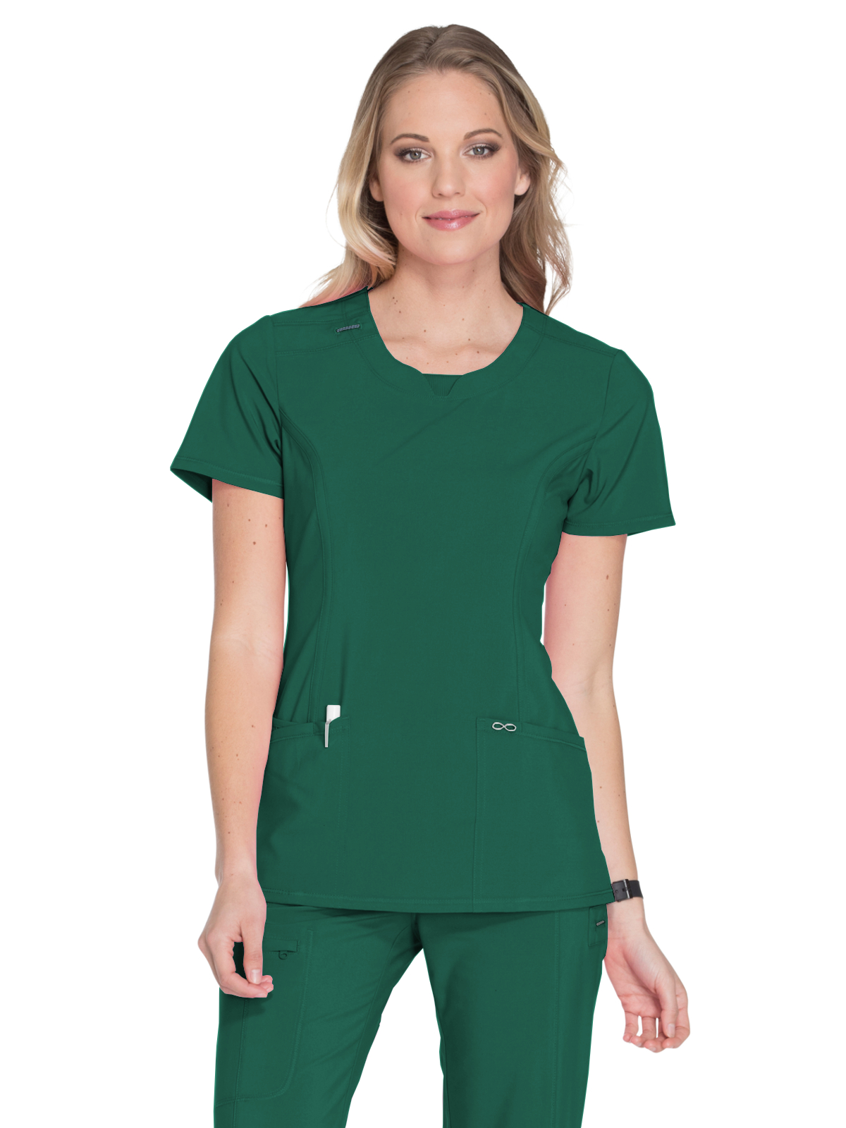 Infinity - Women's 3-Pocket Round Neck Top 117