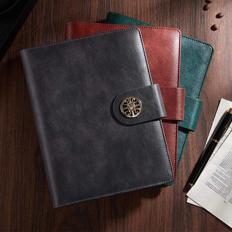 PU Leather A5 Business Travel Journal Binder Notebook 7