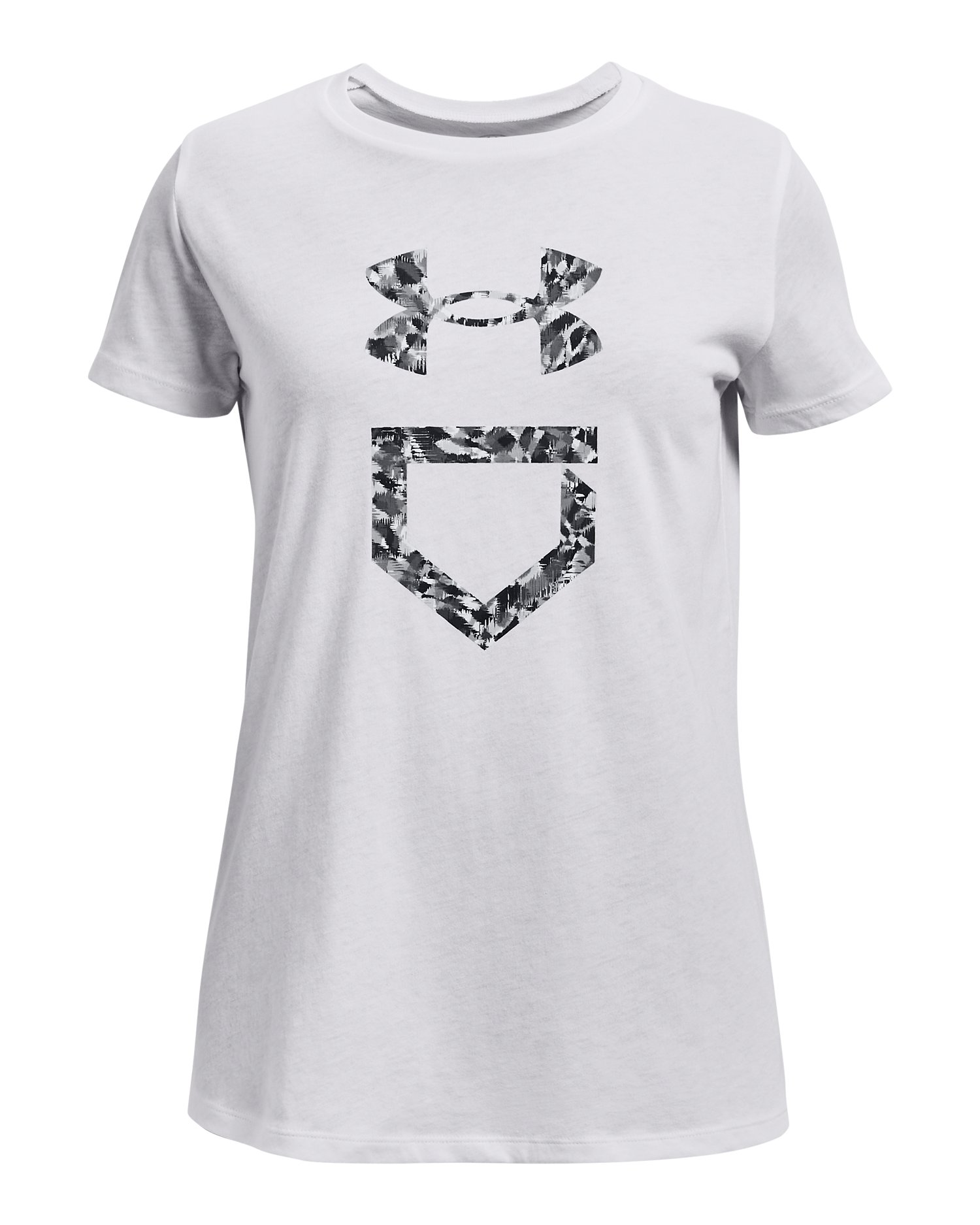 UA Plate Fill Girls' Short Sleeve 4