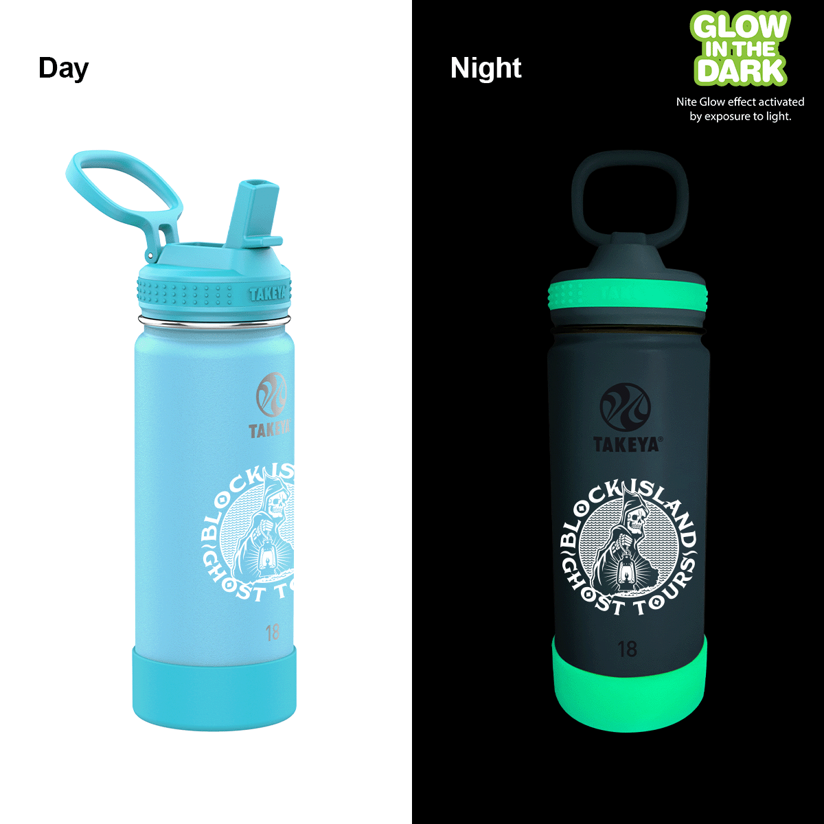 Takeya® 18 oz. Actives Glow in the Dark Bottle 3