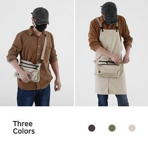 Waterproof Canvas Apron With Waist Bag 3
